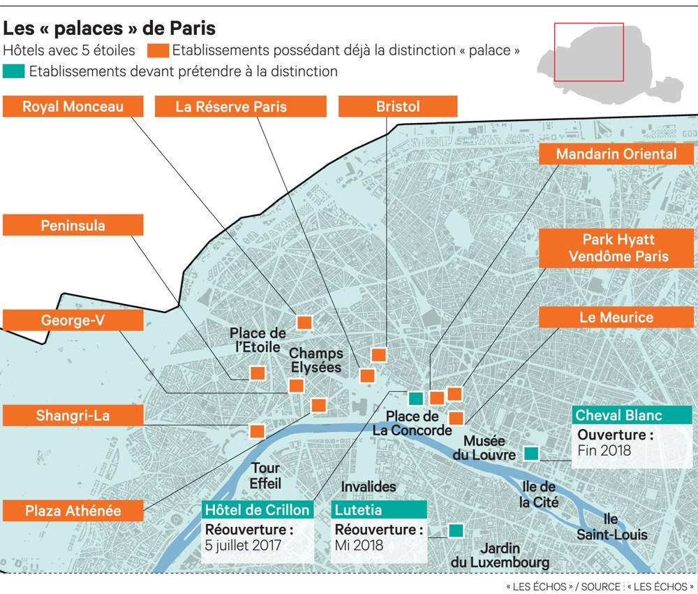 Paris, capitale mondiale des palaces