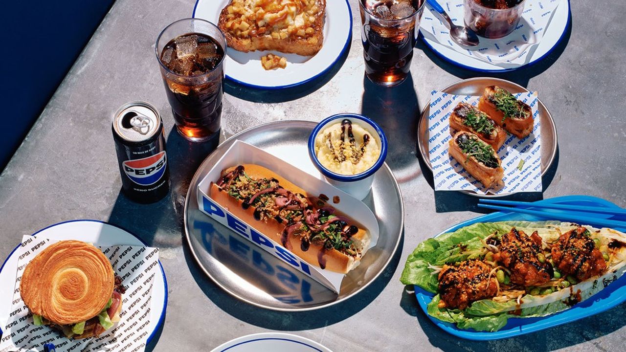 Le jeune chef, Xavier Pincemin, a créé trois menus, entrée, plat et dessert, en intégrant du Pepsi dans chacun.